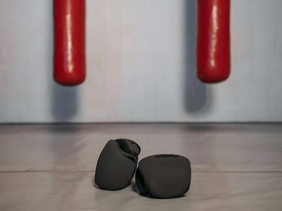 Fitness accessories in a minimalist training room
